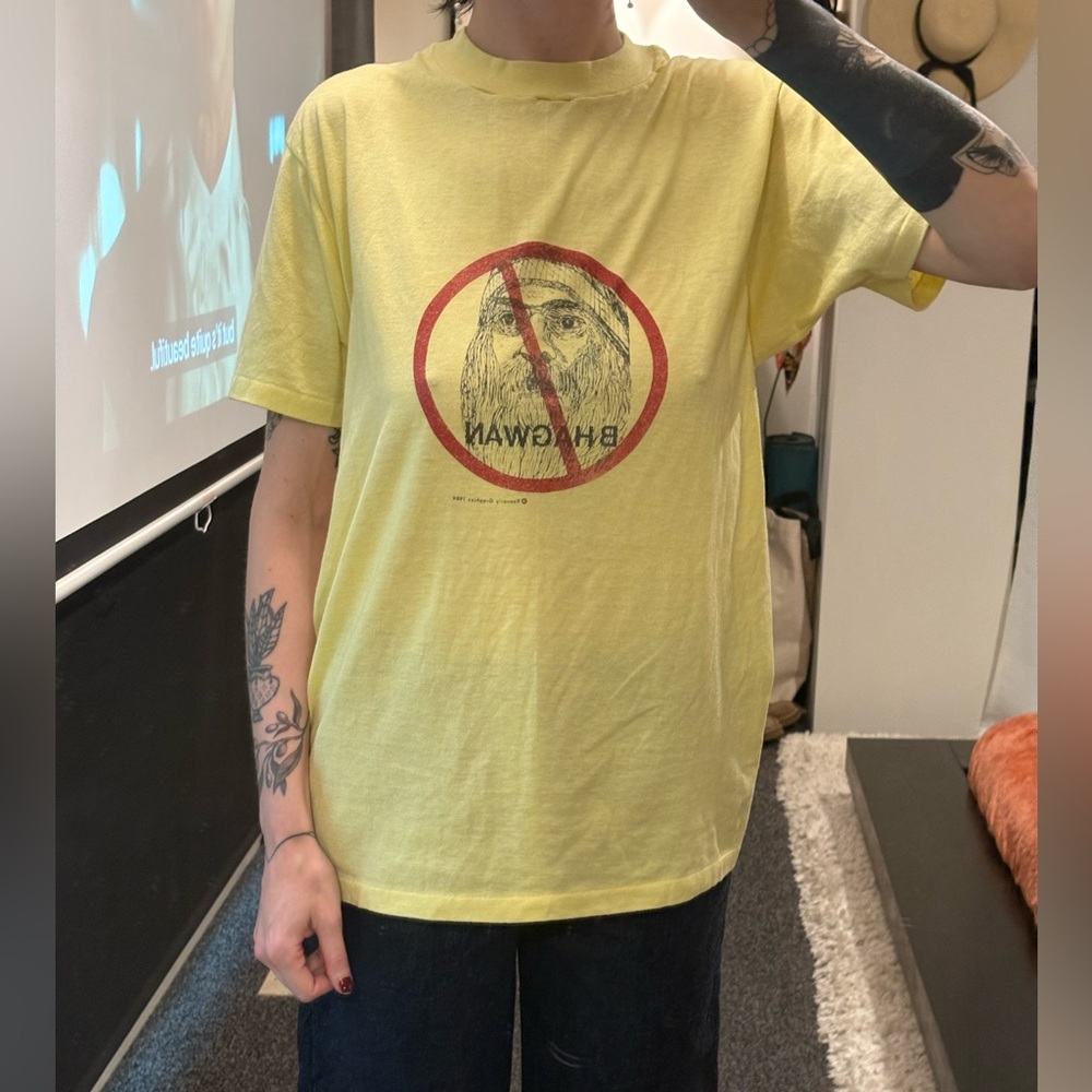 Hanes Yellow Graphic Tee